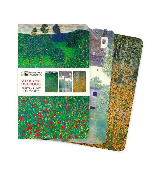 Produktbild: Dreier Set Mini-Notizb&uuml;cher: Gustav Klimt, Landschaften