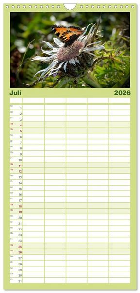 Produktbild: Familienplaner 2026 - Stimmungsvolle Rh&ouml;n mit 5 Spalten (Wandkalender, 21 x 45 cm) CALVENDO
