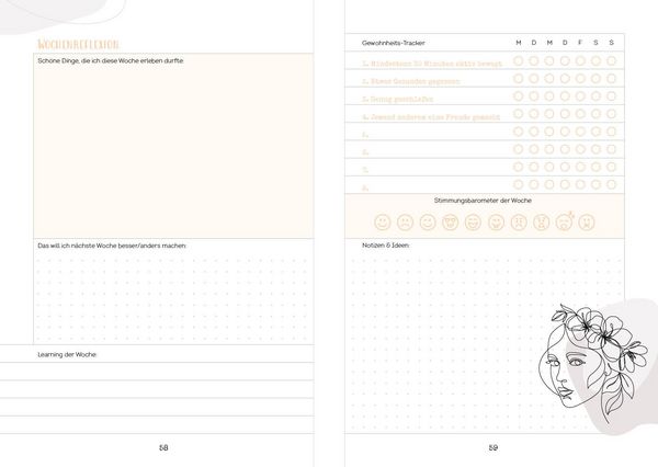 Produktbild: Happy me &ndash; Meine 10-Wochen-Tagebuch-Challenge mit Social-Media-Star Cali Kessy