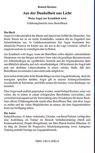 Produktbild: Aus der Dunkelheit ans Licht. Wenn Angst zur Krankheit wird