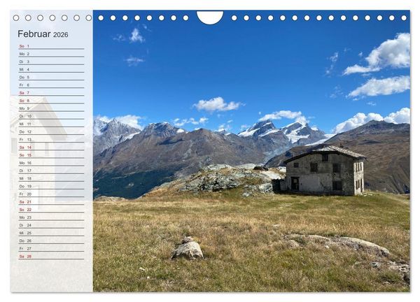 Produktbild: Alpenauszeit - Die Bergh&uuml;tten unserer Alpen (Wandkalender 2026 DIN A4 quer), CALVENDO Monatskalender