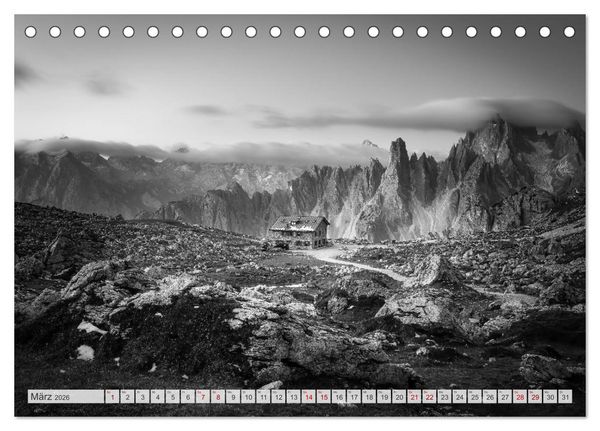 Produktbild: Monochrome Wonders (Tischkalender 2026 DIN A5 quer), CALVENDO Monatskalender