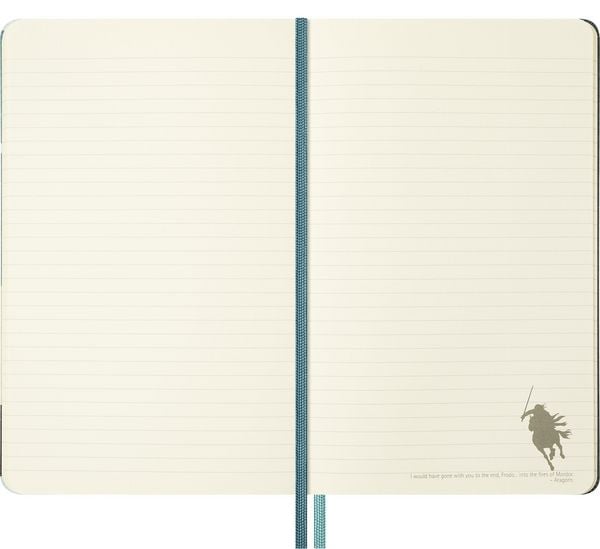 Produktbild: Moleskine Der Herr der Ringe Notizbuch Aragorn limitierte Ausgabe, L/A5, liniert, fester Einband