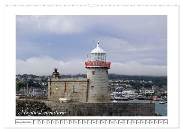 Produktbild: Irische Leuchtt&uuml;rme - Leuchtfeuer entlang Irlands wilder K&uuml;ste (hochwertiger Premium Wandkalender 2026 DIN A2 quer), Kunstdruck in Hochglanz