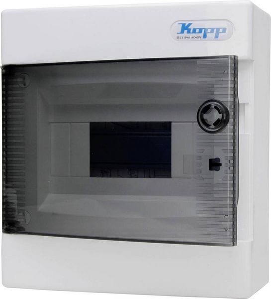 Produktbild: Kopp 350915041 Verteilerkasten Anzahl Teilungen = 8 Anzahl Reihen = 1 Inhalt 1St.
