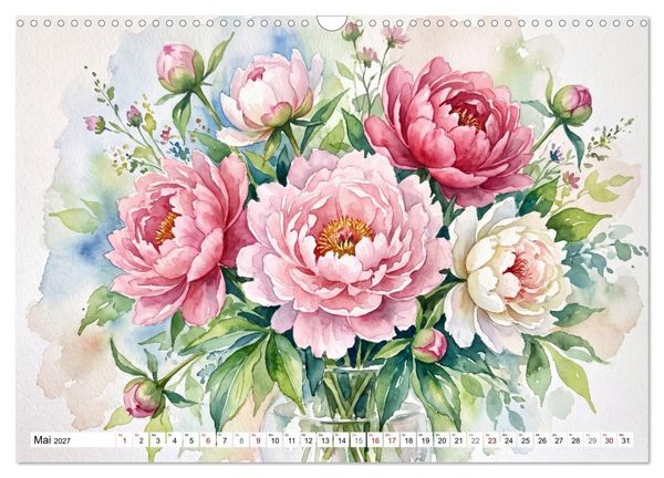 Produktbild: Bl&uuml;tenzauber des Sommers (Wandkalender 2027 DIN A3 quer), CALVENDO Monatskalender