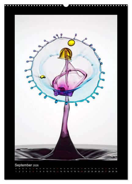 Produktbild: Liquid Art - Wassertropfen in Perfektion (Wandkalender 2026 DIN A2 hoch), CALVENDO Monatskalender