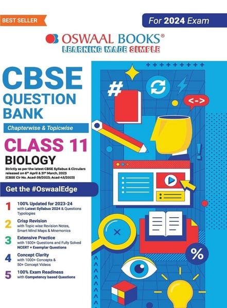 Produktbild: Oswaal CBSE Class 11 Biology Question Bank (2024 Exam)