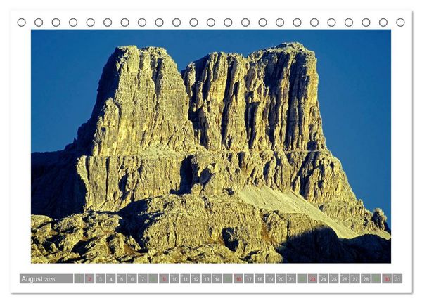 Produktbild: S&Uuml;DTIROL - Land der Berge (Tischkalender 2026 DIN A5 quer), CALVENDO Monatskalender