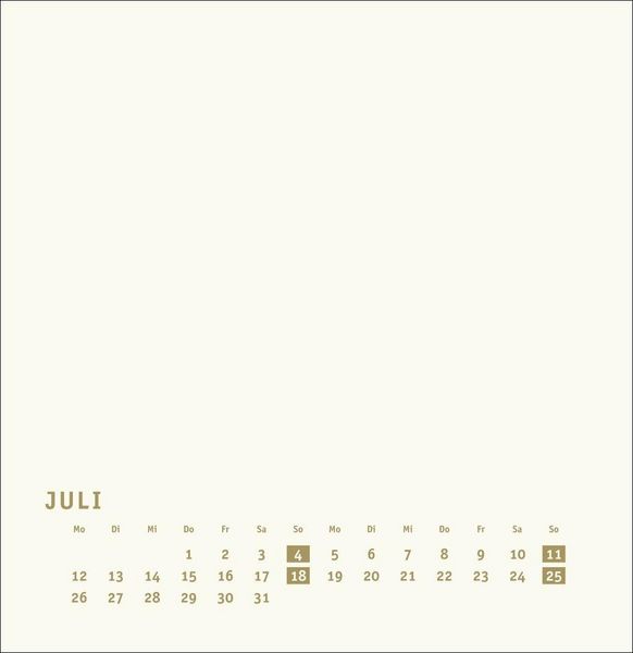 Produktbild: Premium-Bastelkalender gold gro&szlig; 2027
