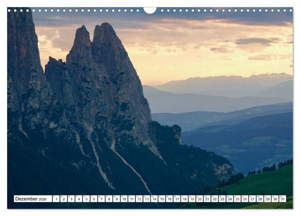 Produktbild: Der Schlern - Magie und Mythos im Herzen der Dolomiten (Wandkalender 2026 DIN A3 quer), CALVENDO Monatskalender