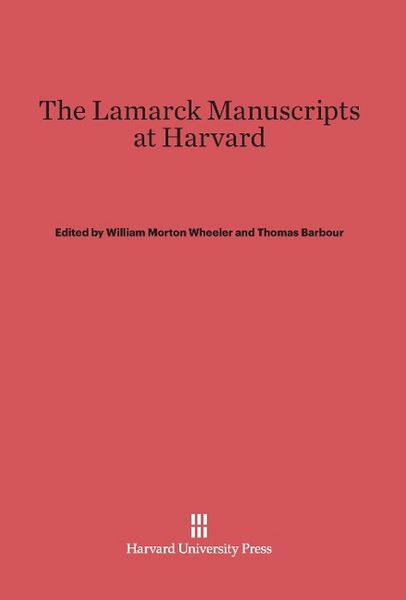 Produktbild: The Lamarck Manuscripts at Harvard