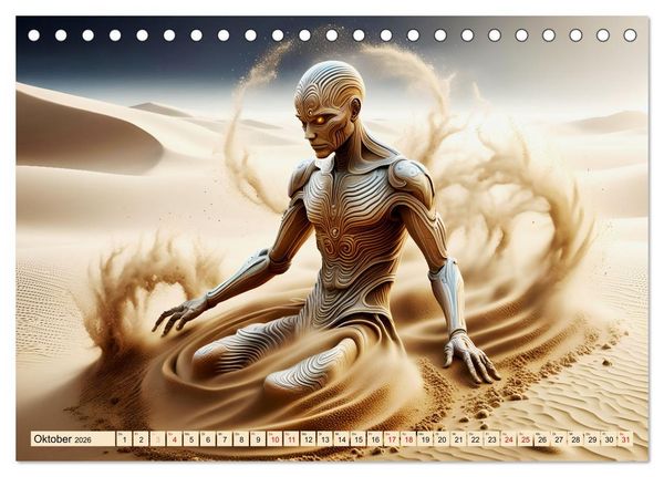 Produktbild: Sandige Visionen (Tischkalender 2026 DIN A5 quer), CALVENDO Monatskalender