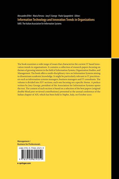 Produktbild: Information Technology and Innovation Trends in Organizations