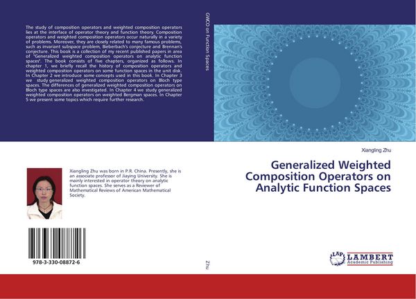 Produktbild: Generalized Weighted Composition Operators on Analytic Function Spaces