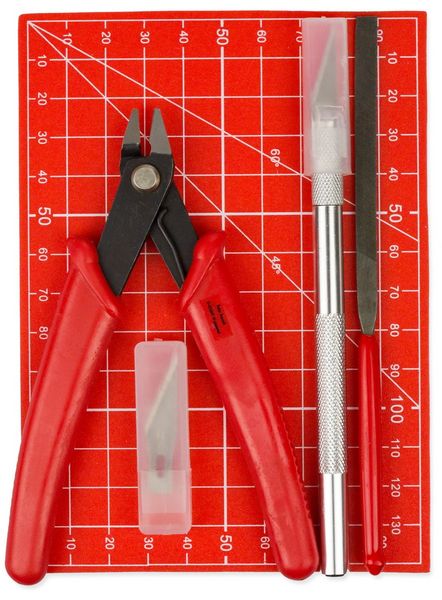 Produktbild: PEBARO NC2017 - Bastel-Set (Seitenscheider/Schneidematte/Messer/Feile)