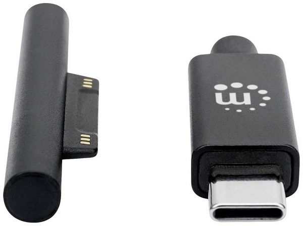 Produktbild: Manhattan USB-Kabel USB-C&reg; Stecker, Surface Connect-Stecker 1.80 m Schwarz 353632