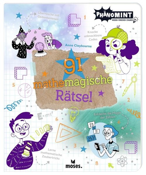 Produktbild: Moses. - PhänoMINT 91 mathemagische Rätsel