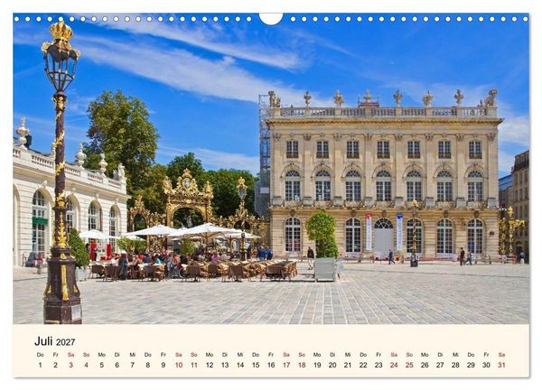 Produktbild: Nancy und Metz &ndash; Kulturelle Sch&auml;tze in Lothringen (Wandkalender 2027 DIN A3 quer), CALVENDO Monatskalender