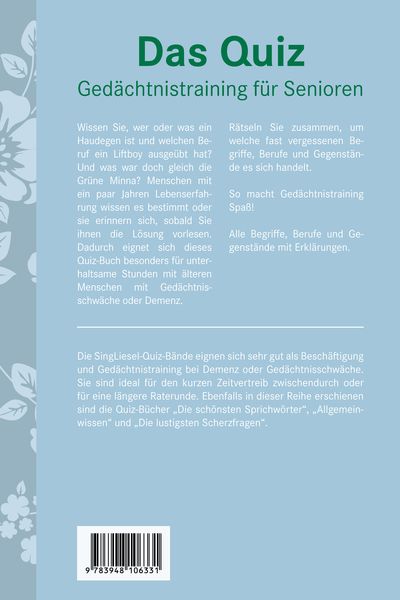 Produktbild: Fast vergessene Begriffe. Das Ged&auml;chtnistraining-Quiz f&uuml;r Senioren. Ideal als Besch&auml;ftigung, Ged&auml;chtnistraining, Aktivierung bei Demenz.