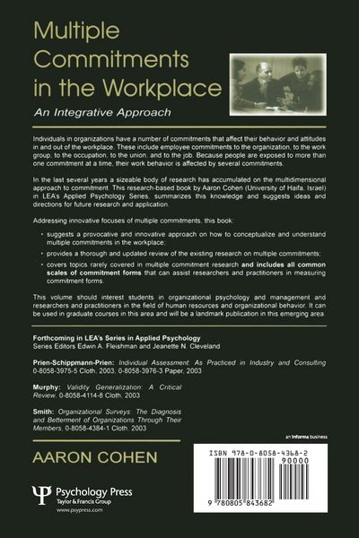 Produktbild: Multiple Commitments in the Workplace