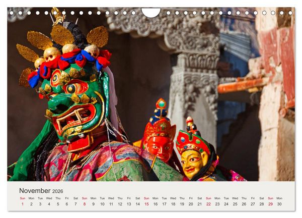 Produktbild: Buddhist Impressions of Ladakh (Wall Calendar 2026 DIN A4 landscape), CALVENDO 12 Month Wall Calendar