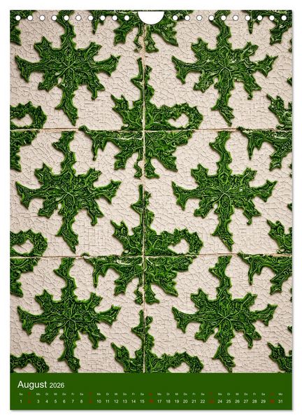 Produktbild: Portugiesischer Fliesen - Azulejos f&uuml;r Fliesenleger, Kunst- und Portugal-Liebhaber (Wandkalender 2026 DIN A4 hoch), CALVENDO Monatskalender