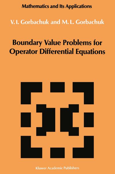 Produktbild: Boundary Value Problems for Operator Differential Equations