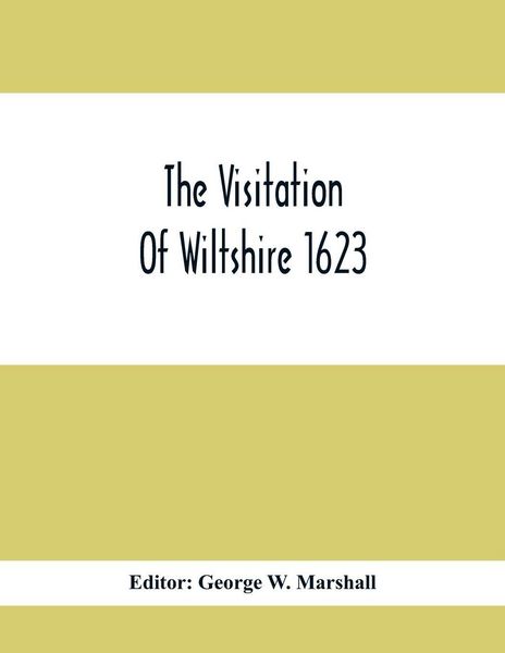 Produktbild: The Visitation Of Wiltshire 1623