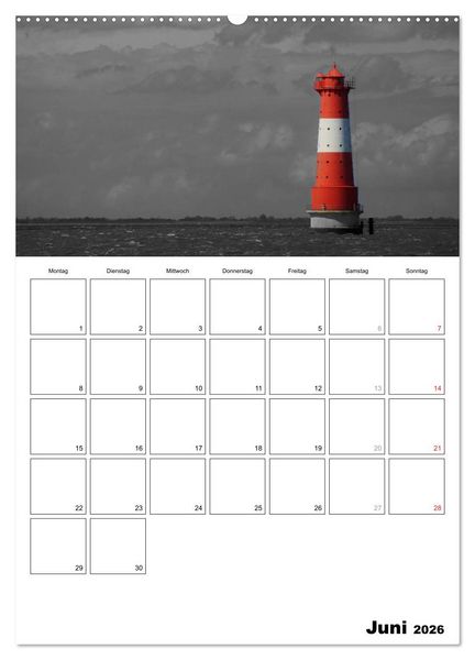Produktbild: schwarz/wei&szlig; trifft farbe - DEIN TERMINKALENDER / Planer (hochwertiger Premium Wandkalender 2026 DIN A2 hoch), Kunstdruck in Hochglanz