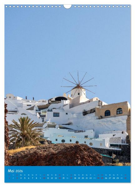 Produktbild: Griechenland - Die griechischen Inseln Mykonos und Santorini (Wandkalender 2026 DIN A3 hoch), CALVENDO Monatskalender