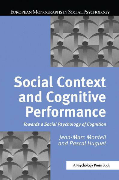 Produktbild: Social Context and Cognitive Performance