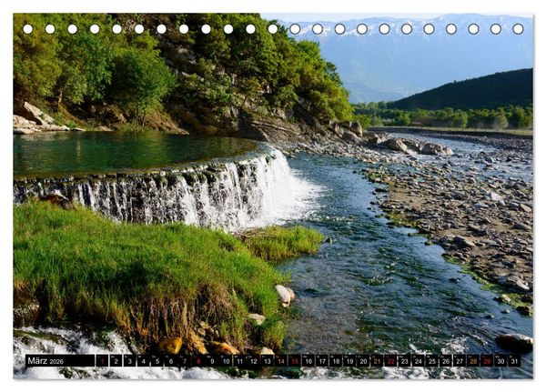 Produktbild: Landschaften in Albanien (Tischkalender 2026 DIN A5 quer), CALVENDO Monatskalender