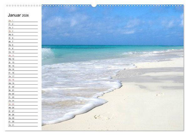 Produktbild: Traumstr&auml;nde in der Karibik (hochwertiger Premium Wandkalender 2026 DIN A2 quer), Kunstdruck in Hochglanz