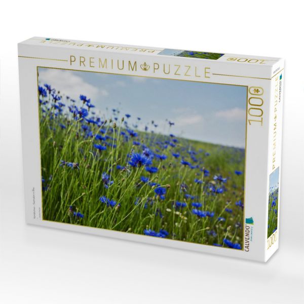 Produktbild: CALVENDO Puzzle Kornblumen - Faszination in Blau | 1000 Teile Lege-Gr&ouml;&szlig;e 64x48cm Foto-Puzzle f&uuml;r gl&uuml;ckliche Stunden