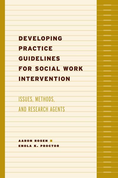 Produktbild: Developing Practice Guidelines for Social Work Intervention