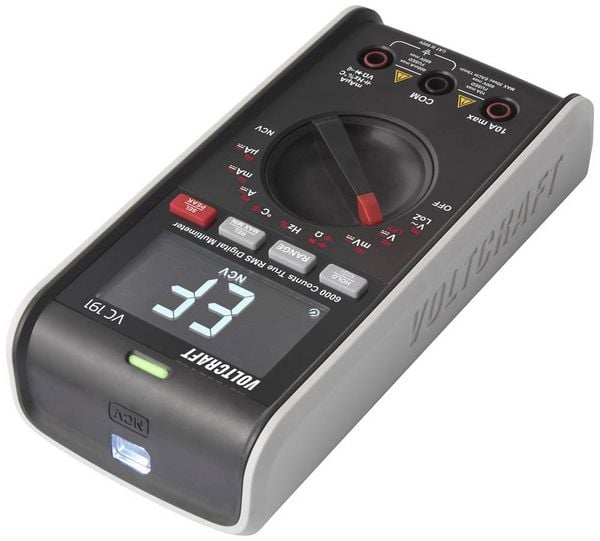 Produktbild: VOLTCRAFT VC191 Hand-Multimeter digital LoZ CAT III 600V Anzeige (Counts): 6000