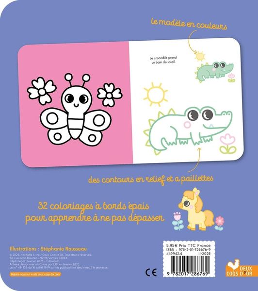 Produktbild: Coloriages &agrave; bords paillet&eacute;s : Adrien le chien