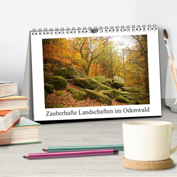 Produktbild: Zauberhafte Landschaften im Odenwald (Tischkalender 2026 DIN A5 quer), CALVENDO Monatskalender