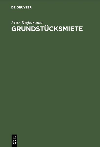 Produktbild: Grundst&uuml;cksmiete