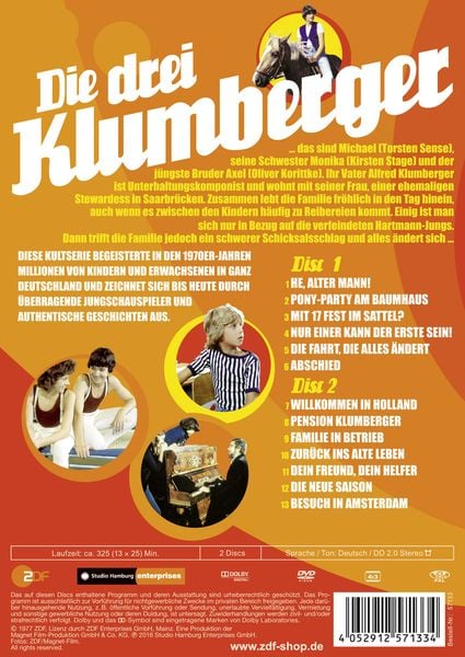 Produktbild: Die drei Klumberger - Die komplette Kultserie! [2 DVDs]
