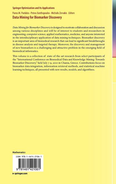 Produktbild: Data Mining for Biomarker Discovery