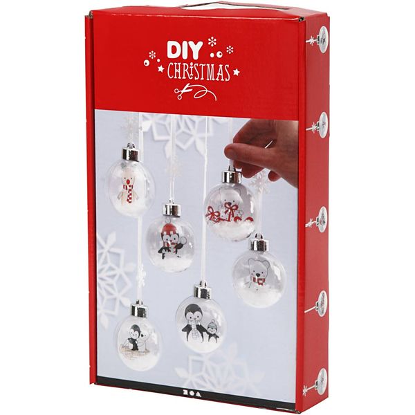 Produktbild: Creativ Company DIY Sets Dekoartikel Zweiteilige Deko-Kugeln, Christbaum-Schmuck, Kreativ Box