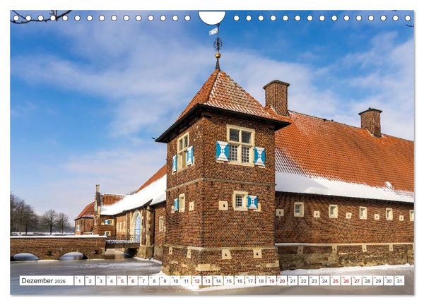 Produktbild: Wasserschl&ouml;sser im M&uuml;nsterland (Wandkalender 2026 DIN A4 quer), CALVENDO Monatskalender