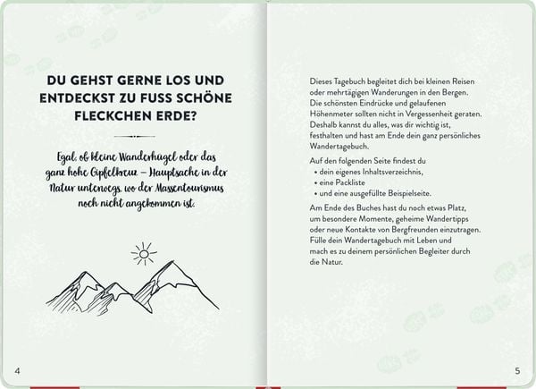 Produktbild: Wandertagebuch