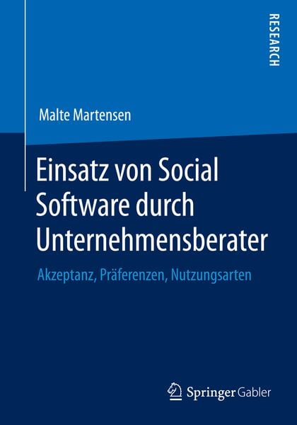Produktbild: Einsatz von Social Software durch Unternehmensberater