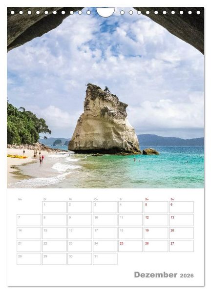 Produktbild: Kalenderplaner g'day Neuseeland 2026 (Wandkalender 2026 DIN A4 hoch), CALVENDO Monatskalender