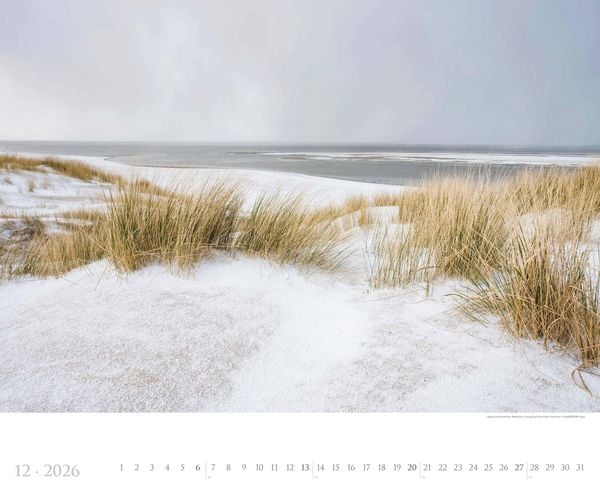 Produktbild: Deutsche Küsten 2026 - Bildkalender XXL 60x50 cm - hochwertiger Wandkalender im Querformat - Landschaftskalender - Wandplaner