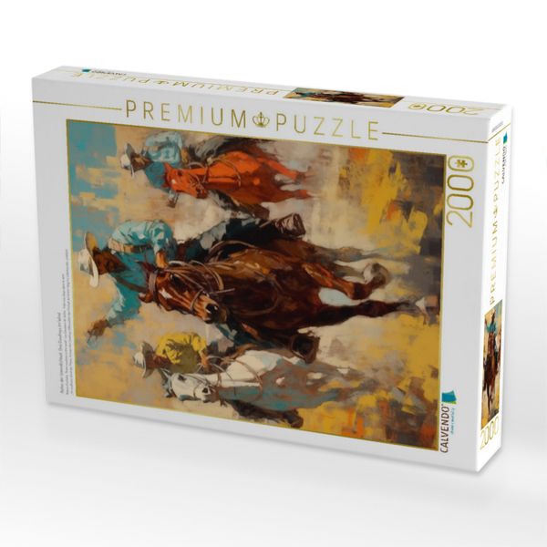Produktbild: CALVENDO Puzzle Reiter der Unendlichkeit: Drei Cowboys im Wind | 2000 Teile Lege-Gr&ouml;&szlig;e 90x67cm Foto-Puzzle f&uuml;r gl&uuml;ckliche Stunden