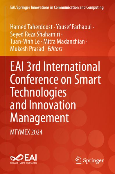 Produktbild: EAI 3rd International Conference on Smart Technologies and Innovation Management